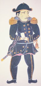 Commodore Perry in Japan - een indruk door een Japanse kunstenaar door Japanese School