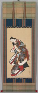 Courtisane, vroege 1700s door Japanese School
