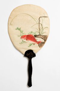 Waaier, achterkant, ca. 1890-1950 door Japanese School