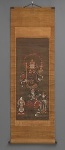 Kakemono, begin 15e eeuw door Japanese School