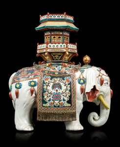 Olifant in Kakiemon-stijl