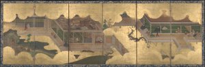 Scènes uit het verhaal van Genji, 1625-60 door Japanese School