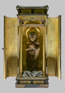 Shakyamuni komt uit de berg (Shussan no Shaka). Japan, Edo periode door Japanese School