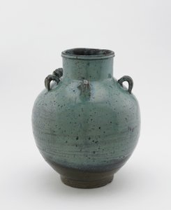 Theeblad opslagpot met vijf lussen, Saga of Nagasaki prefectuur, Edo periode