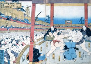 Traditioneel worstelen in Japan: Sumo worstelaars