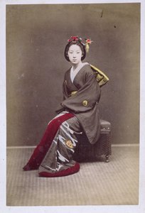 Jong Meisje in een Kimono, ca. 1860-70