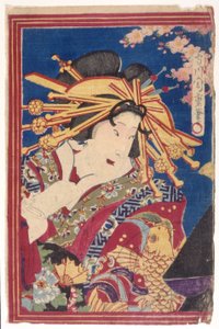 Kleur Houtsnede (inkt) door Japanese School