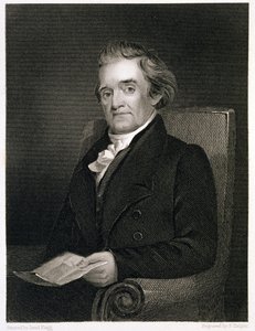 Noah Webster (1758-1843) gegraveerd door Frederick W. Halpin (1805-80) door Jared Bradley Flagg