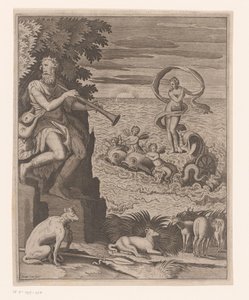 Triomf van Venus met Polyphemus aan de oever door Jaspar de Isaac