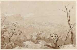 Een Uitzicht vanaf Bald Mountain, Orange County, N.Y. door Jasper F. Cropsey