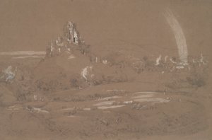 Kasteel en Stad Corfu vanaf de Cromwell Loopgraven