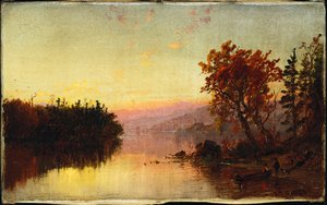 Greenwood Lake bij schemering, 1873