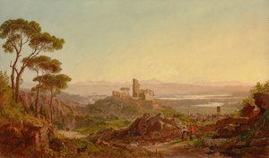 Ruïnes bij Narni, Italië 1875 door Jasper Francis Cropsey