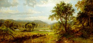De Saw Mill River door Jasper Francis Cropsey