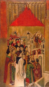 Verschijning van Sint-Michiel bij het kasteel Sint-Angelo door Jaume Huguet