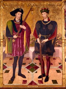 Sint Abdon en Sint Sennen, martelaren die rond 303 in Rome stierven onder de vervolgingen van keizer Diocletianus (245-313) tegen christenen door Jaume Huguet
