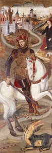 Sint Joris en de Draak door Jaume Huguet