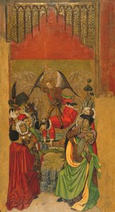 Sint Michaël overwint de antichrist door Jaume Huguet