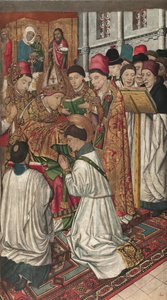 Sint Vincent gewijd door Sint Valerius door Jaume Huguet