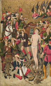Sint Vincentius op de brandstapel door Jaume Huguet