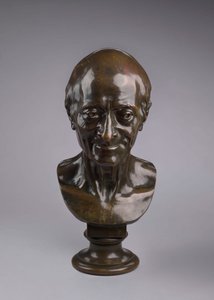Portret van Voltaire door Jean-Antoine Houdon