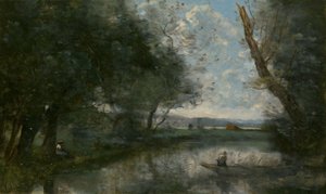 Landschap door Jean-Baptiste-Camille Corot