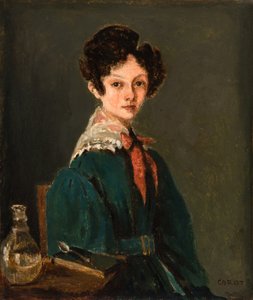 Mme Lemaistre, geboren Blanche Sennegon, nicht van Corot door Jean-Baptiste-Camille Corot