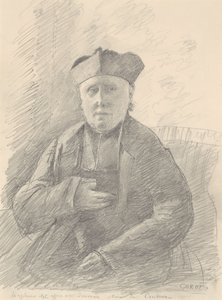 Portret van Abbé Jouveau door Jean-Baptiste-Camille Corot