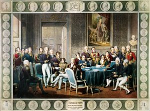 Deelnemers aan het Congres van Wenen in 1814-15, Oostenrijk door Jean Baptiste (after) Isabey