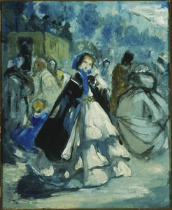 Straatscène door Jean-Baptiste Carpeaux