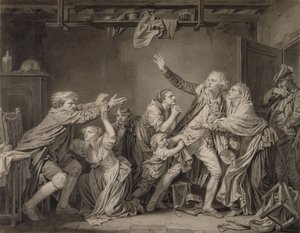 De vloek van de vader: De ondankbare zoon door Jean-Baptiste Greuze