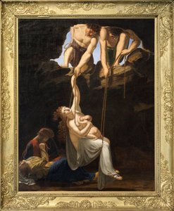 Menselijke offerande bij de Galliërs door Jean Baptiste Isabey