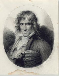 Portret van de kunstenaar Joseph Chinard door Jean-Baptiste Isabey