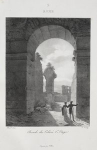 Reis naar Italië in 1822 door Jean-Baptiste Isabey