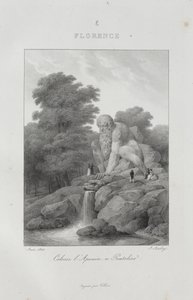 Reis naar Italië in 1822 door Jean-Baptiste Isabey