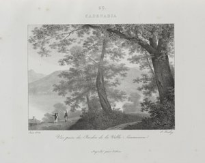 Reis naar Italië in 1822 door Jean-Baptiste Isabey