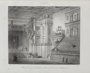 Reis naar Italië in 1822 door Jean-Baptiste Isabey