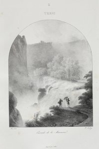 Reis naar Italië in 1822 door Jean-Baptiste Isabey