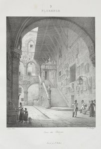 Reis naar Italië in 1822 door Jean-Baptiste Isabey