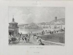 Reis naar Italië in 1822 door Jean-Baptiste Isabey