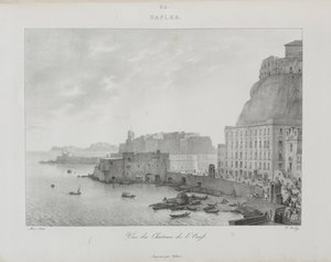 Reis naar Italië in 1822 door Jean-Baptiste Isabey