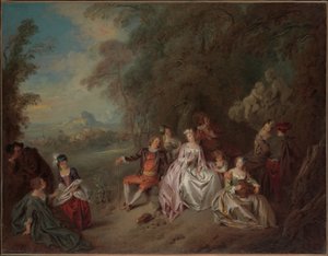 Landelijk concert door Jean-Baptiste Joseph Pater