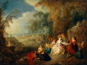 Fête Champêtre door Jean Baptiste Joseph Pater
