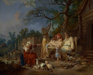 De Russische wieg, ca. 1764-1765 (olieverf op doek)
