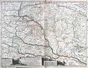 Oostenrijk (deelstaat: Neder-Oostenrijk, Wenen, Stiermarken, Burgenland), Slowakije, Hongarije, Noord-Servië, Kroatië (districten: Vukovar-Syrmië, Osijek-Baranja, Brod-Posavina, Poega-Slavonië, Virovitica-Podravina, Bjelovar-Bilogora, Koprivnica-Krievci, M door Jean Baptiste Nolin