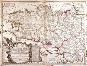 Bretagne, oosten Pays-de-la-Loire, Frankrijk door Jean Baptiste Nolin