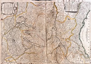 a) Italië (Regio: oost Piëmont, zuid Lombardije, west Emili-Romagna, oost-centraal Ligurië) b) Zwitserland (Kanton: Ticino), Italië (Regio: oost Piëmont, Lombardije) door Jean Baptiste Nolin