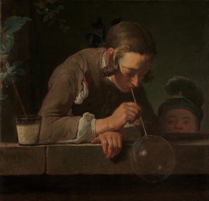 Zeepbellen door Jean Baptiste Simeon Chardin