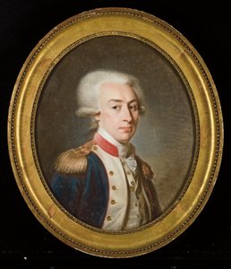 Portret van Marquis de La Fayette door Jean Baptiste Weyler
