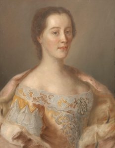 Portret van aartshertogin Maria Anna van Oostenrijk door Jean-Etienne Liotard